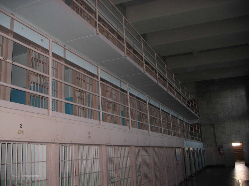 Alcatraz Camp Site - Cell Block D.
